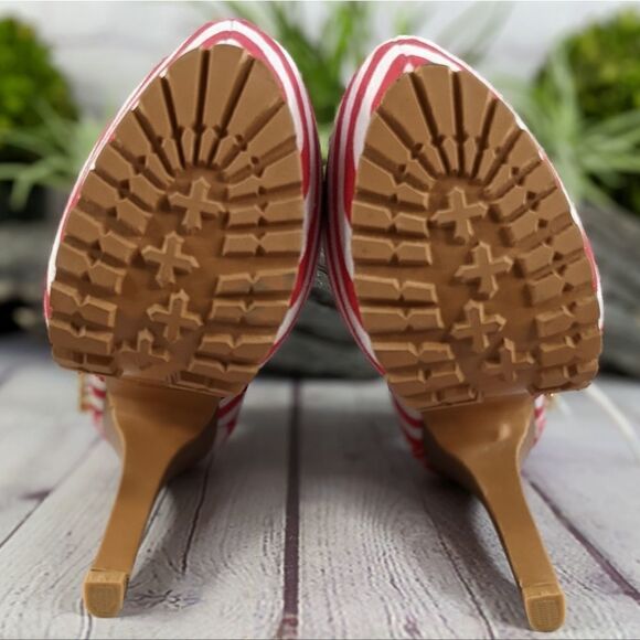 NWOT - AMI Clubwear Patriotic Stars & Stripes Stiletto Platform Booties - Picture 6 of 15